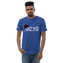 Load image into Gallery viewer, DCYG Black Fadora &amp; White Logo Short Sleeve T-shirt
