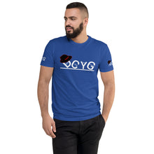 Load image into Gallery viewer, DCYG Black Fadora &amp; White Logo Short Sleeve T-shirt
