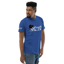 Load image into Gallery viewer, DCYG Black Fadora &amp; White Logo Short Sleeve T-shirt
