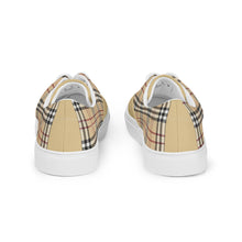 Load image into Gallery viewer, Royalty DON'T D4VX Red Logo &amp; Burberry  Men’s lace-up canvas shoes
