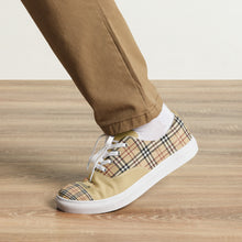 Load image into Gallery viewer, Royalty DON'T D4VX Red Logo &amp; Burberry  Men’s lace-up canvas shoes
