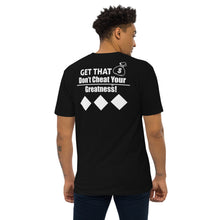 Load image into Gallery viewer, DCYG Get That Bag Men’s premium heavyweight tee
