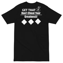 Load image into Gallery viewer, DCYG Get That Bag Men’s premium heavyweight tee
