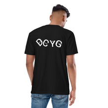 Load image into Gallery viewer, DCYG UL White logo &amp; Black Men’s premium heavyweight tee
