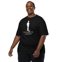Load image into Gallery viewer, DCYG ESPN M White logo &amp; Black Men’s premium heavyweight tee
