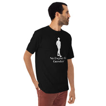 Load image into Gallery viewer, DCYG ESPN M White logo &amp; Black Men’s premium heavyweight tee
