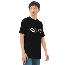 Load image into Gallery viewer, DCYG UL White logo &amp; Black Men’s premium heavyweight tee
