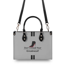 Load image into Gallery viewer, DCYG Black Red Bottoms &amp; Grey Multiple Sizes Upgraded Luxury Women PU Leather Handbag
