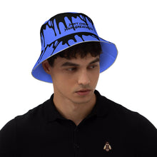 Load image into Gallery viewer, DVYG 24 DRIP X Black &amp; Blue  Bucket Hat
