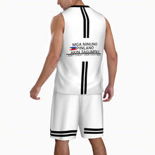 Load image into Gallery viewer, Ancestors Filipino , Black Logo &amp; Black &amp; White Men’s Basketball Uniform Jersey Set
