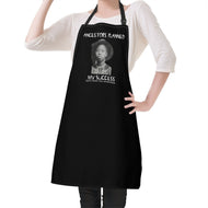 Ancestors Black, Female , White Logo & Black  Apron