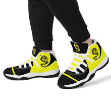 Load image into Gallery viewer, SWAN Yellow Dragon Logo,Black Logo &amp; Yellow,Black High Top Air Retro Sneakers - White
