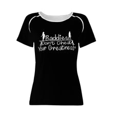 Load image into Gallery viewer, DCYG 24SX Baddies White &amp; Black Women's All-Over Print T shirt
