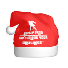 Load image into Gallery viewer, Hockey Fans Adult Plush Christmas Hat
