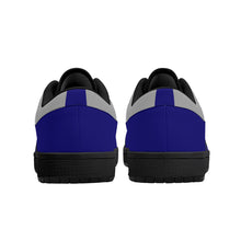 Load image into Gallery viewer, DCYG G4's Dark Blue &amp; Black,Black Sole Low-Top Leather Sneakers
