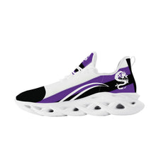 Load image into Gallery viewer, SWAN White Logo, Purple, Black &amp; White  Flex Control Sneaker - White
