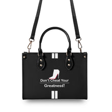 Load image into Gallery viewer, DCYG White Red Bottoms &amp; Black Multiple Sizes Upgraded Luxury Women PU Leather Handbag
