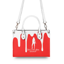 Load image into Gallery viewer, DRIP SF White Logo &amp; Red Multiple Sizes Upgraded Luxury Women PU Leather Handbag
