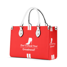 Load image into Gallery viewer, DCYG White Red Bottoms &amp; Red Multiple Sizes Upgraded Luxury Women PU Leather Handbag

