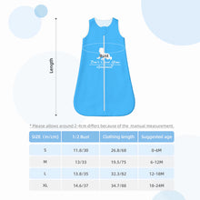Load image into Gallery viewer, DCYG White logo &amp; Blue  Baby Breathable Sleeveless Sleeping Bag
