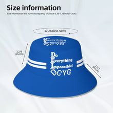 Load image into Gallery viewer, DCYG DEI 24  White &amp; Blue Bucket Hat
