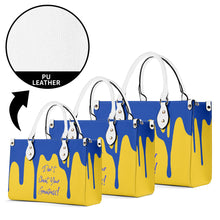 Load image into Gallery viewer, DRIP Blue CR Logo &amp; Gold  Multiple Sizes Upgraded Luxury Women PU Leather Handbag
