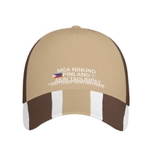 Load image into Gallery viewer, Ancestors Filipino  White  Logo  &amp; Brown ,White Curved Brim Baseball Cap (AOP)
