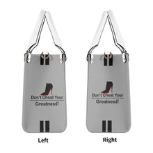 Load image into Gallery viewer, DCYG Black Red Bottoms &amp; Grey Multiple Sizes Upgraded Luxury Women PU Leather Handbag
