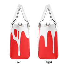 Load image into Gallery viewer, DRIP SF White Logo &amp; Red Multiple Sizes Upgraded Luxury Women PU Leather Handbag
