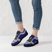 Load image into Gallery viewer, DCYG G4's Dark Blue &amp; Black,Black Sole Low-Top Leather Sneakers
