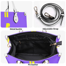Load image into Gallery viewer, DCYG Yellow Red Bottoms &amp; Purple Multiple Sizes Upgraded Luxury Women PU Leather Handbag
