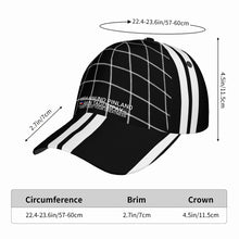 Load image into Gallery viewer, Ancestors Filipino White Logo, Netting &amp; Black  Curved Brim Baseball Cap (AOP)
