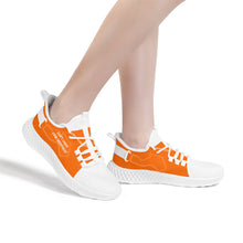 Load image into Gallery viewer, DCYG White &amp; Neon Orange NP5 Mesh Knit Shoes Mens up to size 11 only
