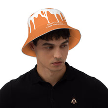 Load image into Gallery viewer, DCYG 24 DRIP White &amp; Orange Bucket Hat
