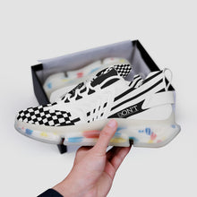 Load image into Gallery viewer, DON'T DX4 White Logo Black Stripes &amp; White Air Max React Sneakers - l
