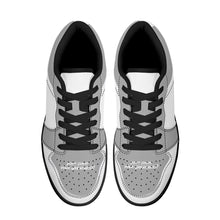 Load image into Gallery viewer, DCYG G4's Grey &amp; White, Black Sole Low-Top Leather Sneakers
