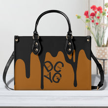 Load image into Gallery viewer, DRIP LO Black Logo &amp; Brown Multiple Sizes Upgraded Luxury Women PU Leather Handbag
