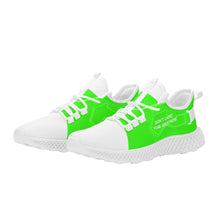 Load image into Gallery viewer, DCYG White &amp; Neon Green NP5 Mesh Knit Shoes .Mens up to size 11 only
