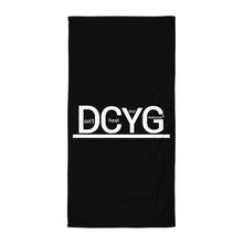 Load image into Gallery viewer, DCYG White Logo &amp; Black Towel
