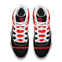 Load image into Gallery viewer, SWAN Red Dragon Logo A, Red, Black ,WhiteHigh Top Air Retro Sneakers - White
