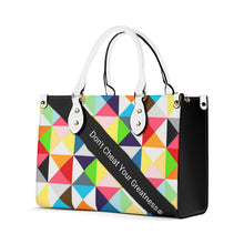 Load image into Gallery viewer, 45dgr DCYG White Logo &amp; Green,Orange,Yellow &amp; Multiple Sizes Upgraded Luxury Women PU Leather Handbag
