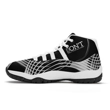 Load image into Gallery viewer, DONT  D4X White  logo,, Black,White, Grey  Design &amp; Black High Top Air Retro Sneakers - White
