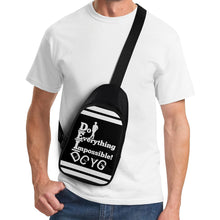 Load image into Gallery viewer, DEI, t562451bCjmat4p7 DCYG White Logo ,Stripe &amp; Black Chest Bag
