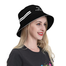 Load image into Gallery viewer, Cure 4 Doge White Logo &amp; Stripes Reflective Bucket Hat
