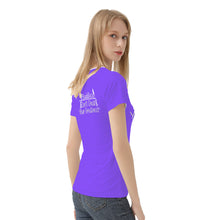 Load image into Gallery viewer, DCYG 24SX Baddies White Logo &amp; Purple  Women's All-Over Print T shirt
