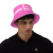 Load image into Gallery viewer, DCYG DEI 24 White &amp; Pink  Bucket Hat
