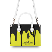 Load image into Gallery viewer, DRIP SF Black Logo &amp; Yellow Multiple Sizes Upgraded Luxury Women PU Leather Handbag
