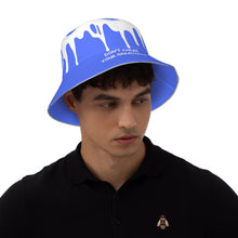 Load image into Gallery viewer, DCYG 24 DRIP  White &amp;  Blue Bucket Hat
