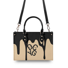 Load image into Gallery viewer, DRIP Black &amp; Tan Multiple Sizes Upgraded Luxury Women PU Leather Handbag
