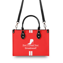Load image into Gallery viewer, DCYG White Red Bottoms &amp; Red Multiple Sizes Upgraded Luxury Women PU Leather Handbag

